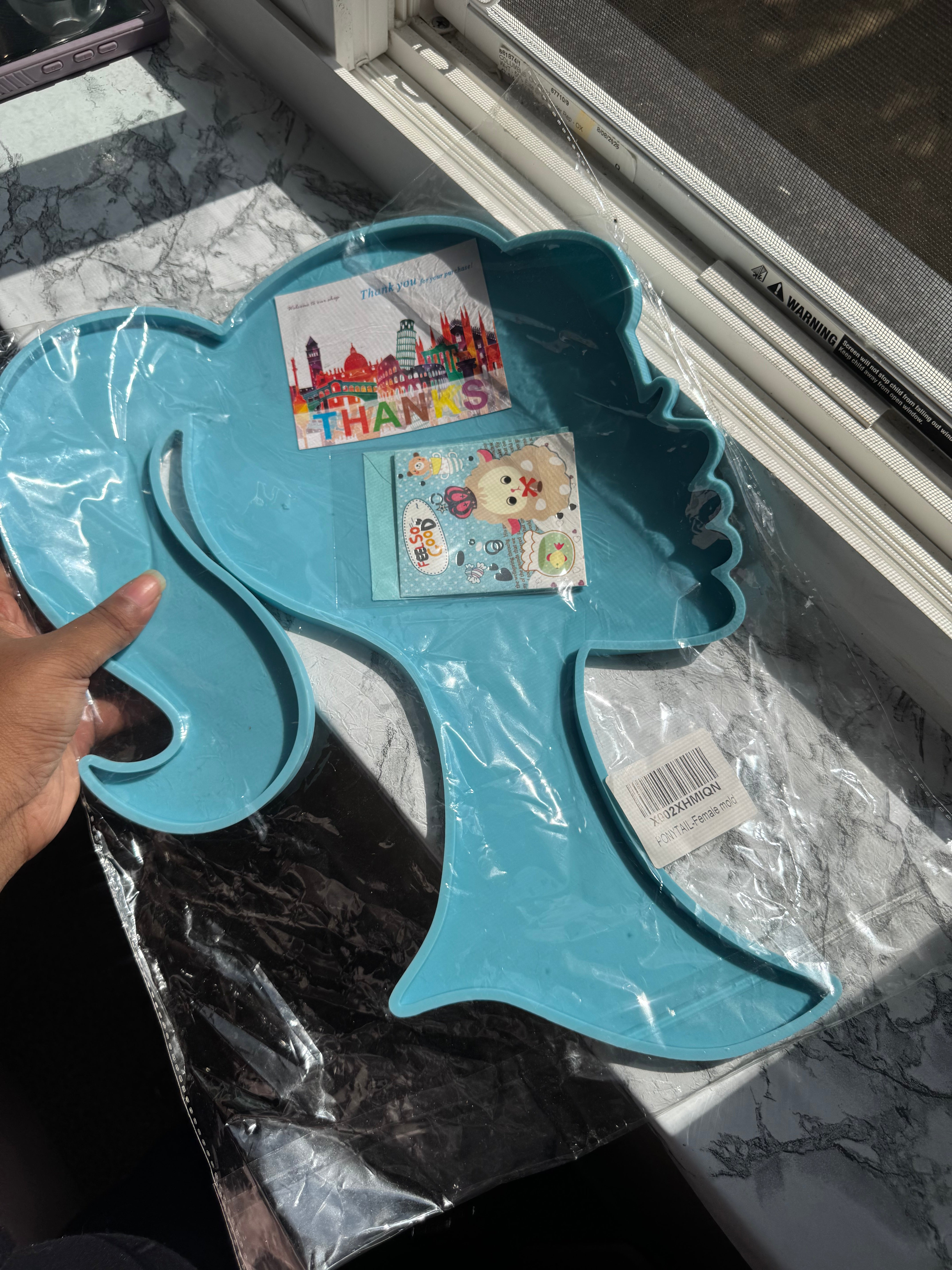 Pony tail girl mold