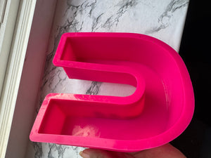 Letter U mold