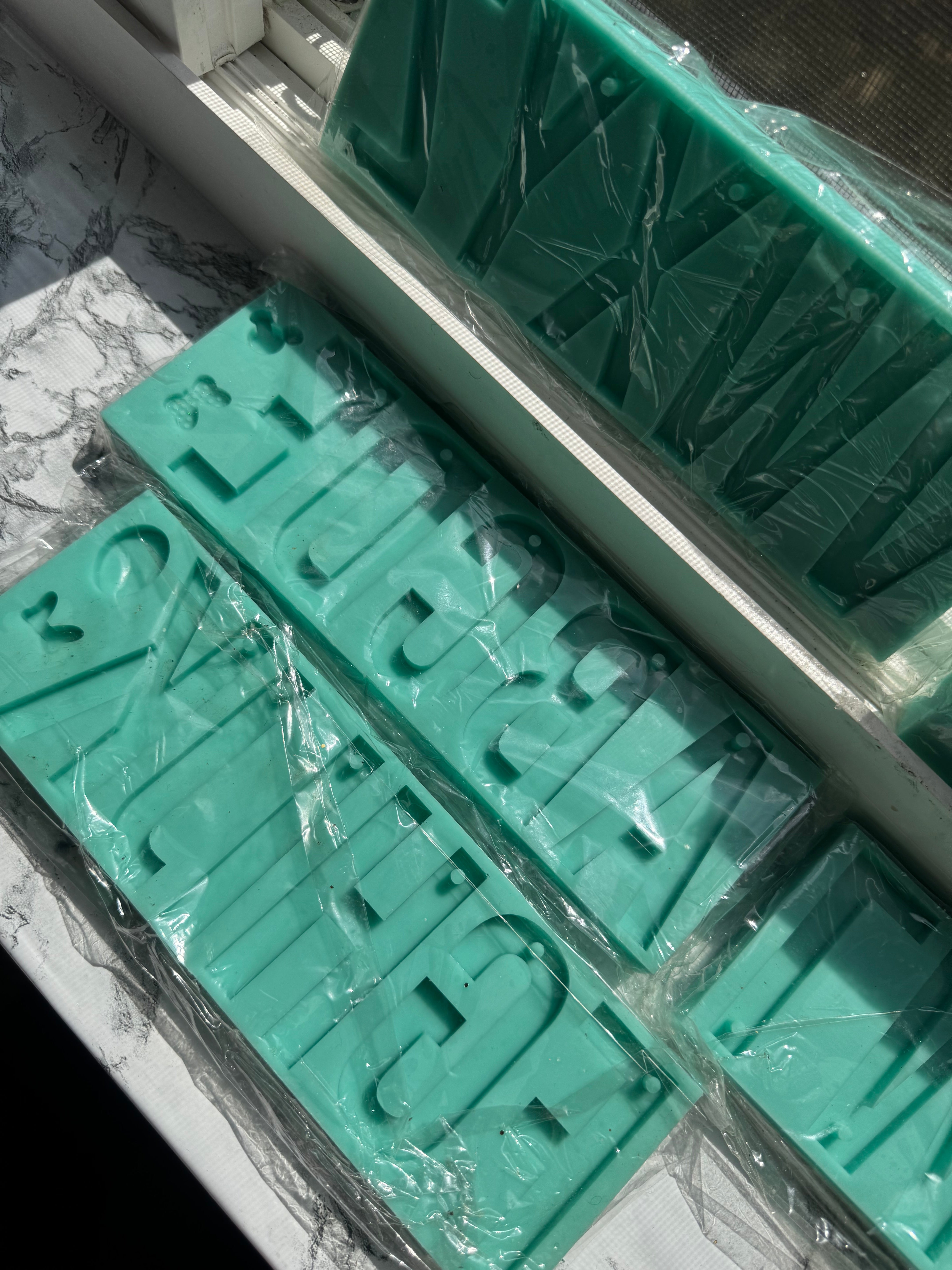 Alphabet keychain mold ￼