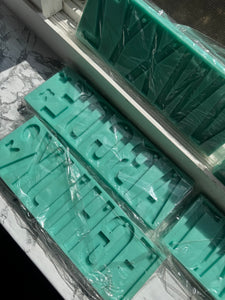 Alphabet keychain mold ￼