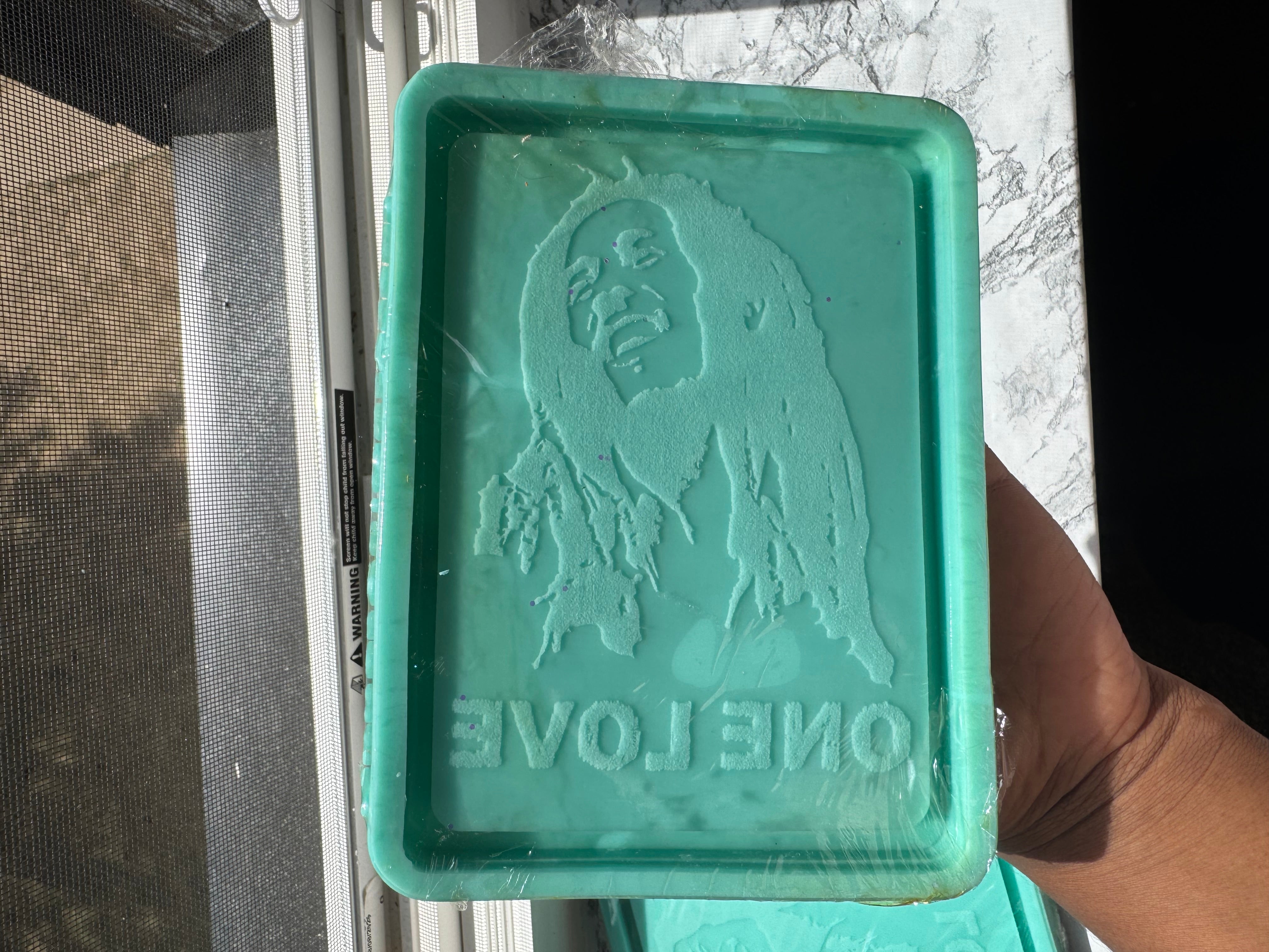 Bob Marley tray mold