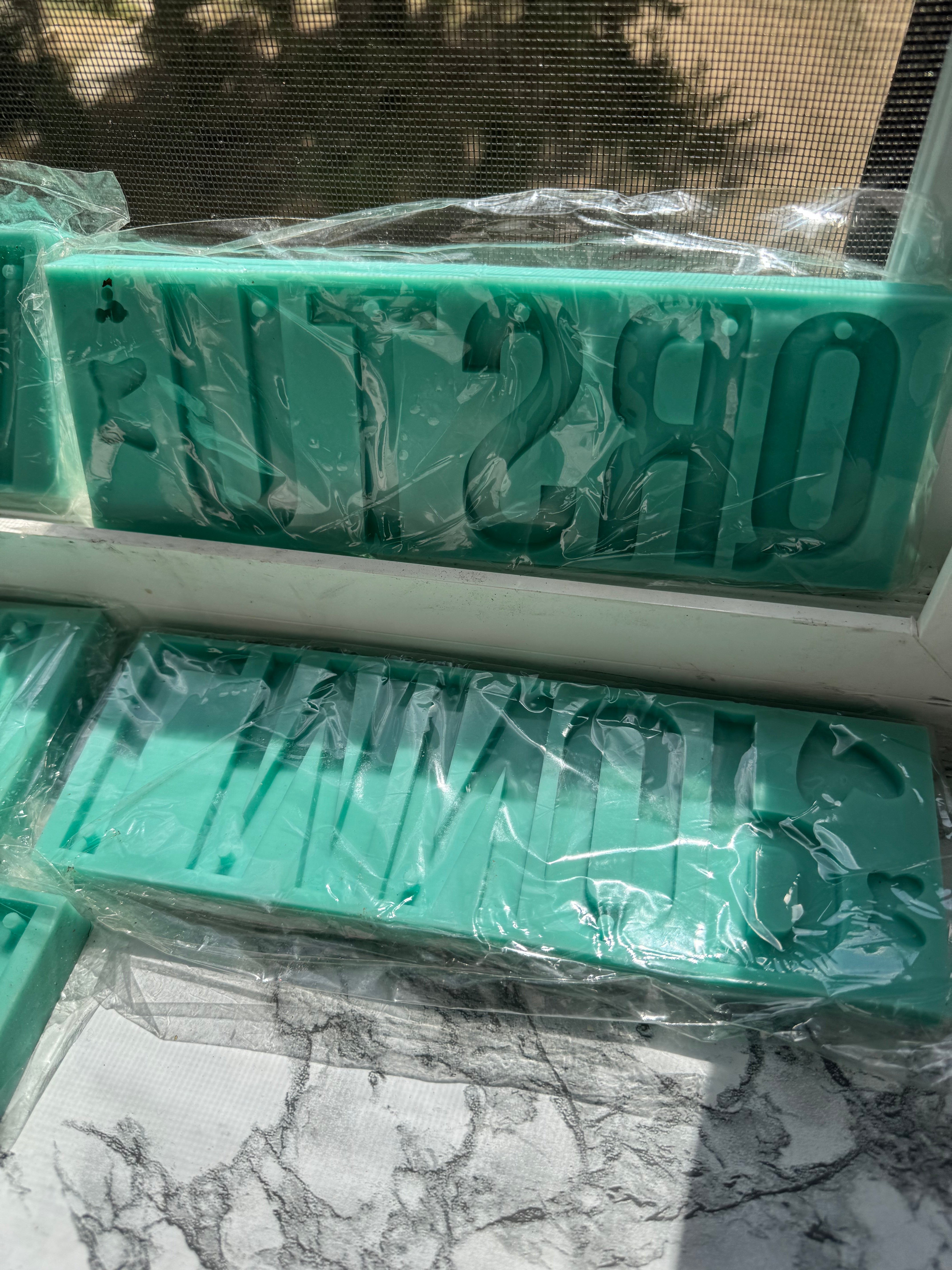 Alphabet keychain mold ￼